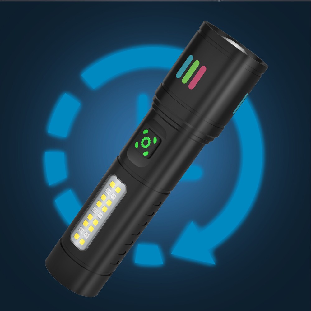 350000000 Lumen Super Bright LED Tactical Flashlight Rechargeable LED Work Light