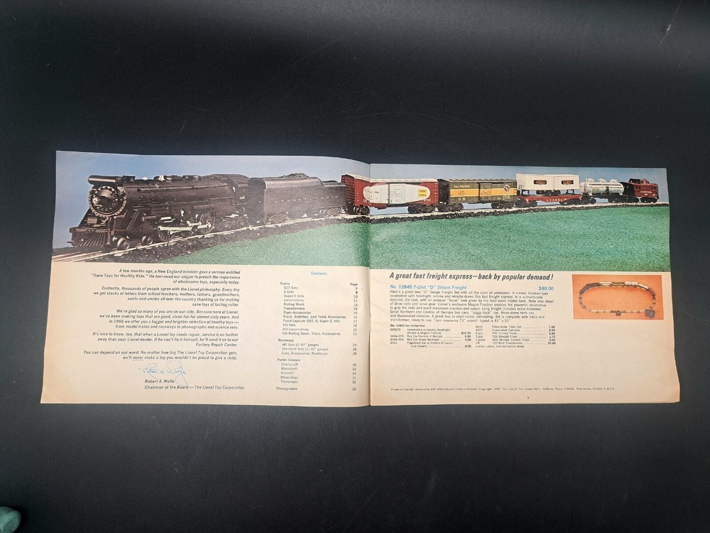 1966 Original Lionel Catalog Complete Post War