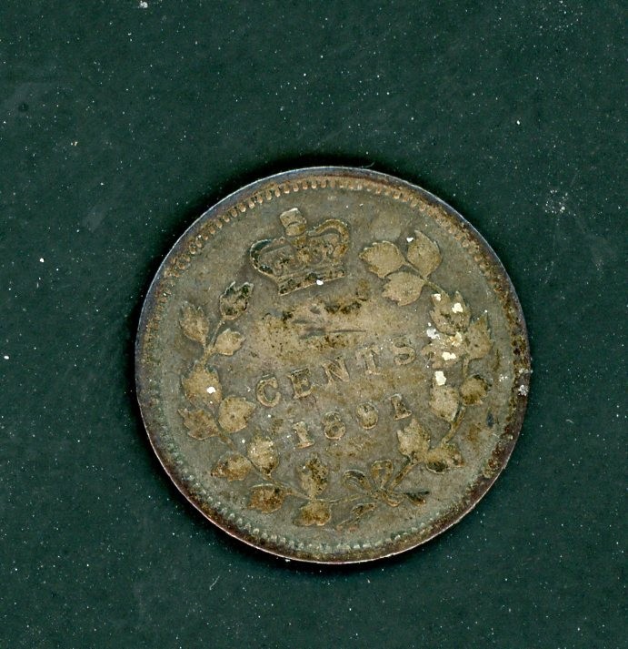 CANADA 1891 5 CENTS SILVER - KM# 2 - AS SHOWN