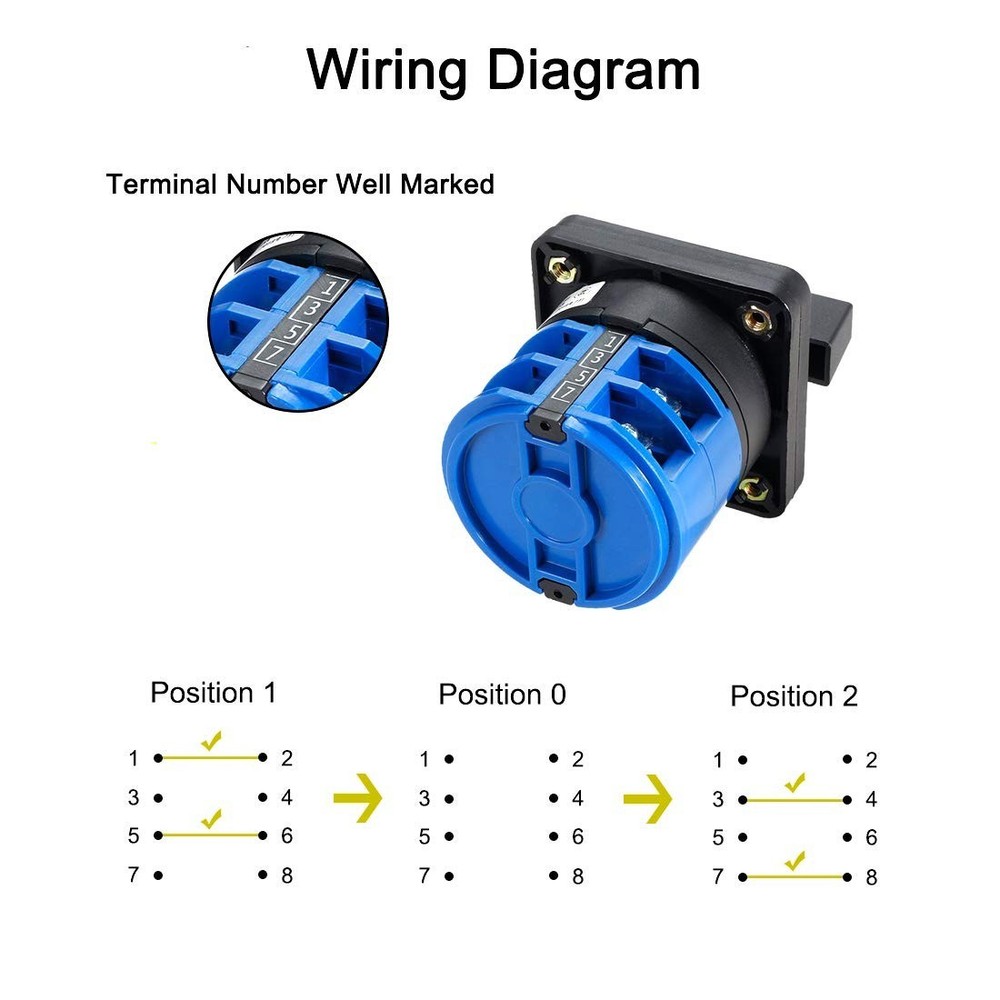 8 Terminal Changeover Switch LW28-32 - Efficient 690V Power Control Solution