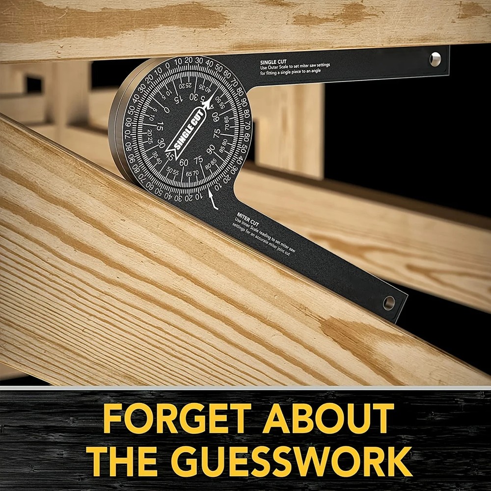 Aluminum Miter Saw Protractor Angle Finder Precision Measuring Tool