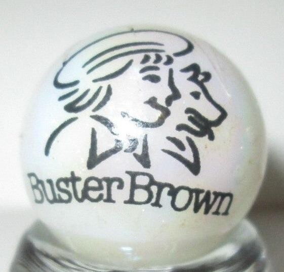Buster Brown 1" Glass Logo Marble