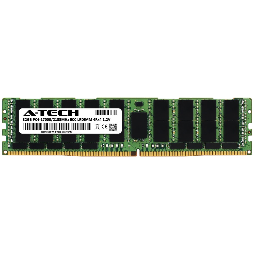 32GB 4Rx4 PC4-17000 ECC LRDIMM (Oracle Sun 7078072 Equivalent) Server Memory RAM