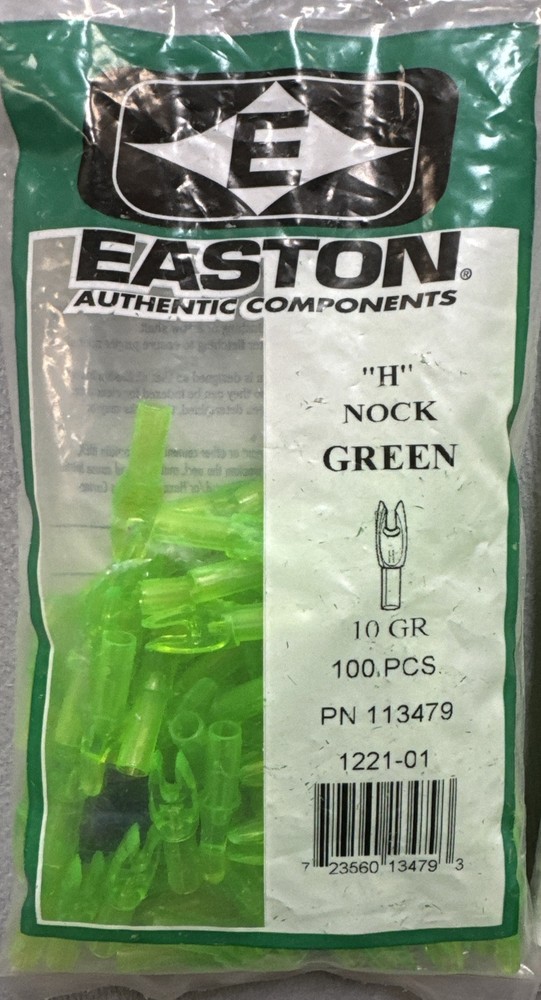 Easton Authentic Components H Nock Green 100ct