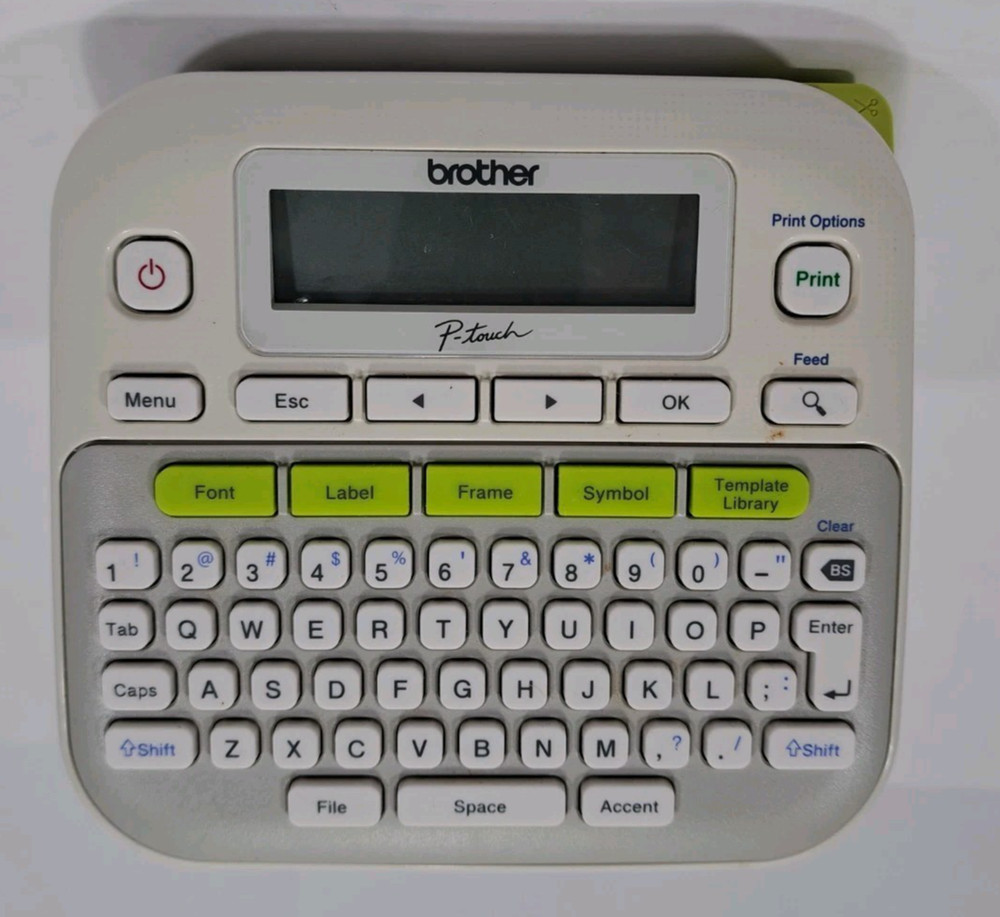 BROTHER P-TOUCH PT-D210 LABEL MAKER ELECTRONIC SYSTEM EASY COMPACT C4-1