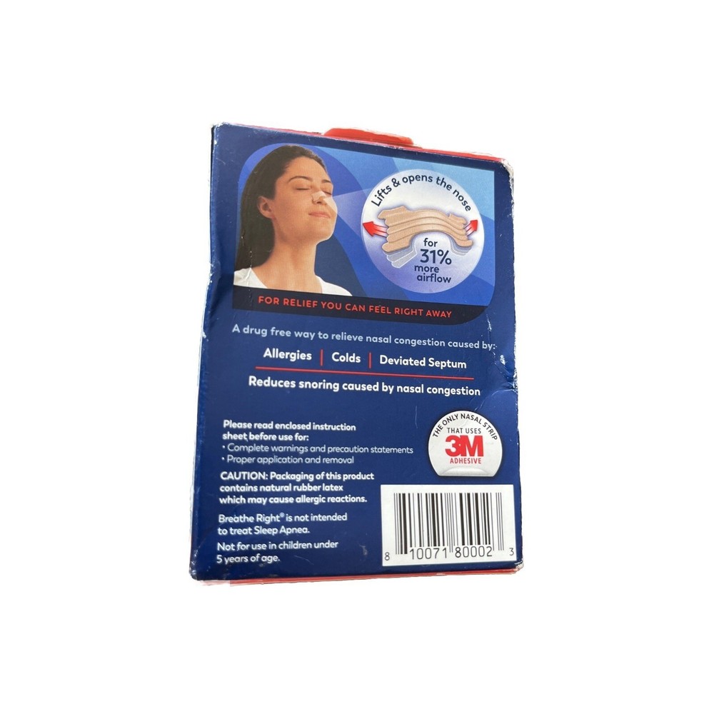 Breathe Right Extra Strength Nasal Strips (26 Tan Strips) Exp 10/28