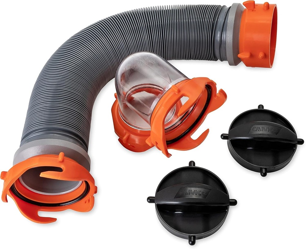 3-Foot Super Heavy-Duty Tote Tank Sewer Hose Kit | 18mil HTS Vinyl (39645)