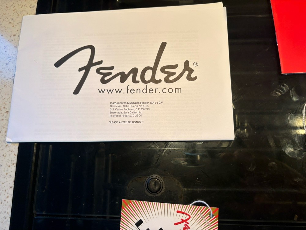 Fender Bass Case Candy Manual Tags
