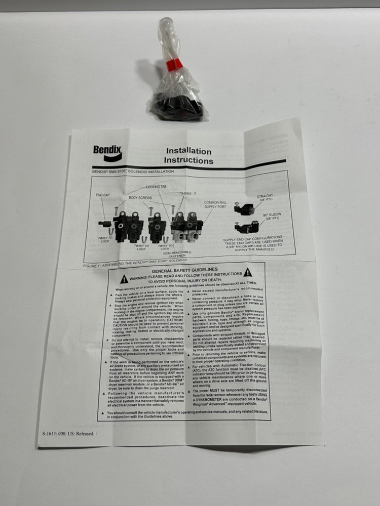 NEW BENDIX K073091 COVER ASSEMBLY