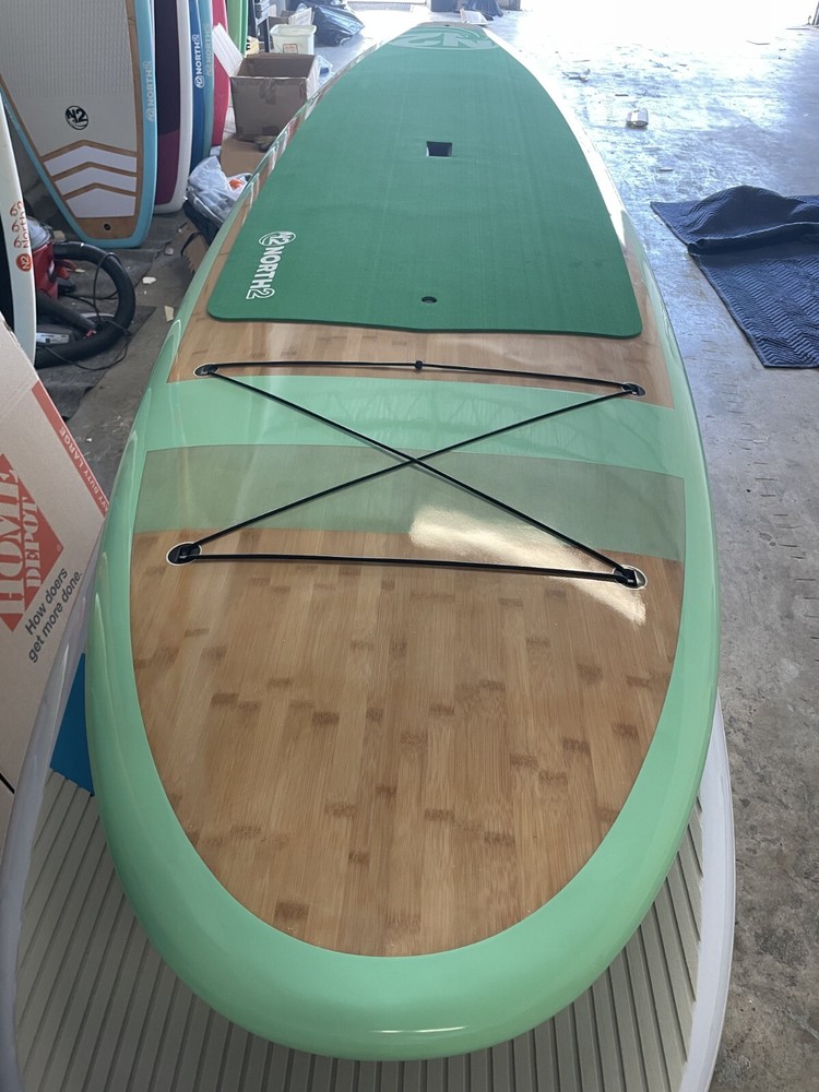 Bamboo Paddle Board Seafoam Green N2