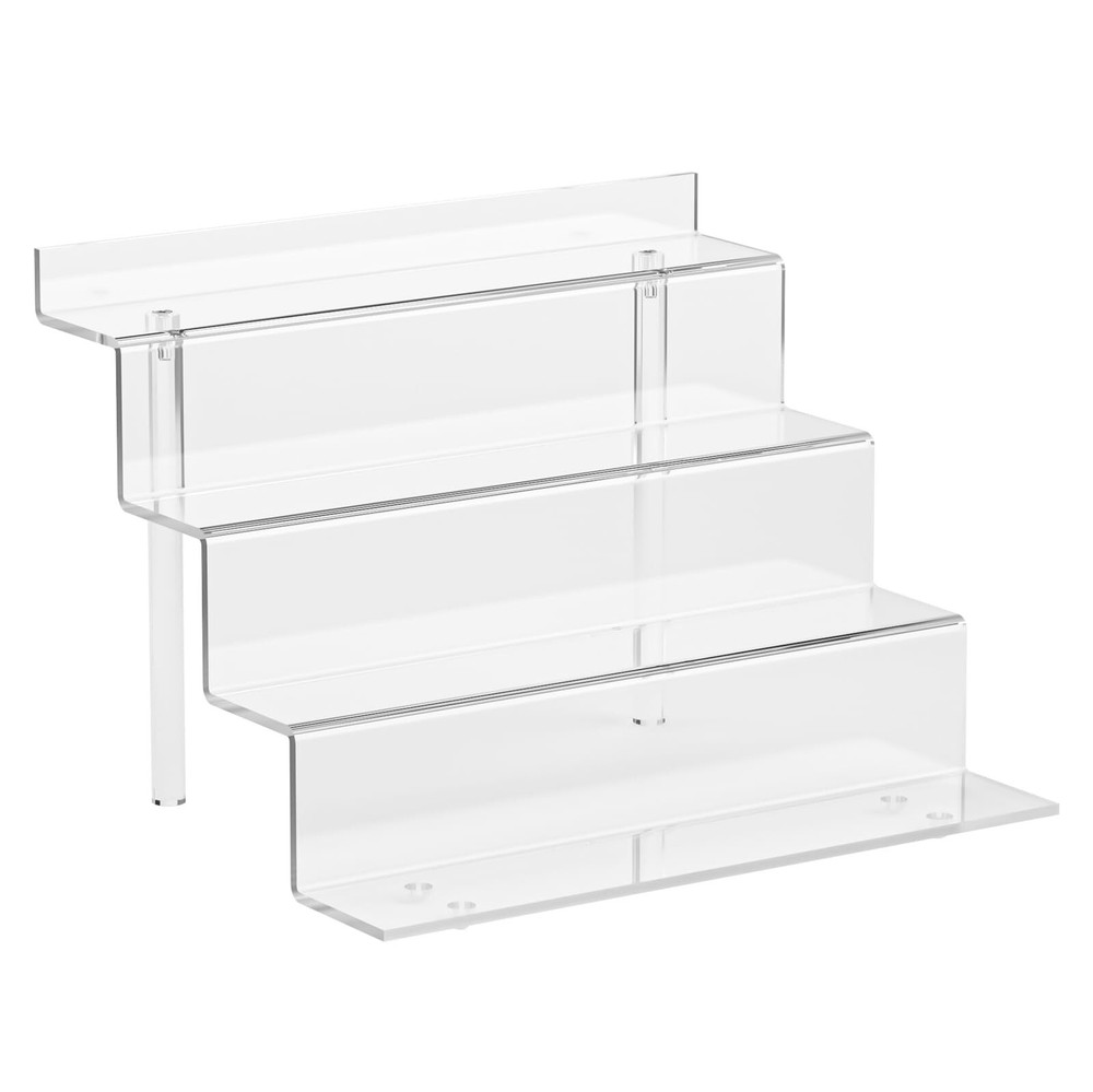 4-Tier Acrylic Display Riser Shelf Perfume Organizer for Cupcake Figures Dessert