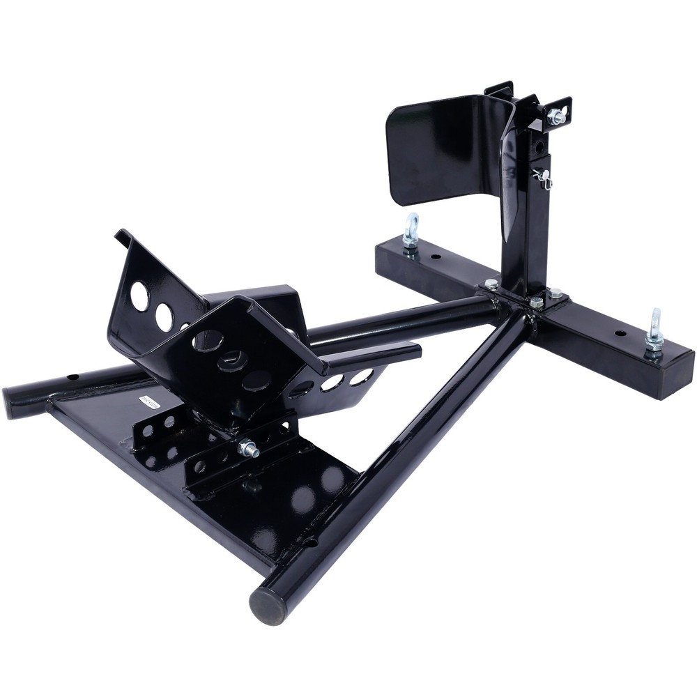Motorcycle Front Tire Chock for 17"-21" Wheels Locking Adjusting Stand