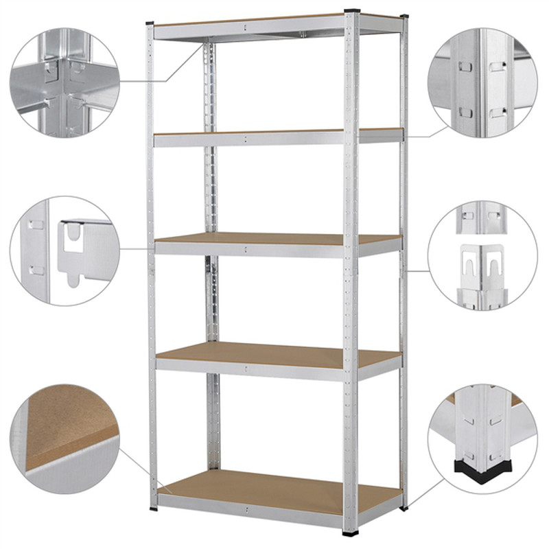 Adjustable Storage Rack for Garage Shelving or Home Office