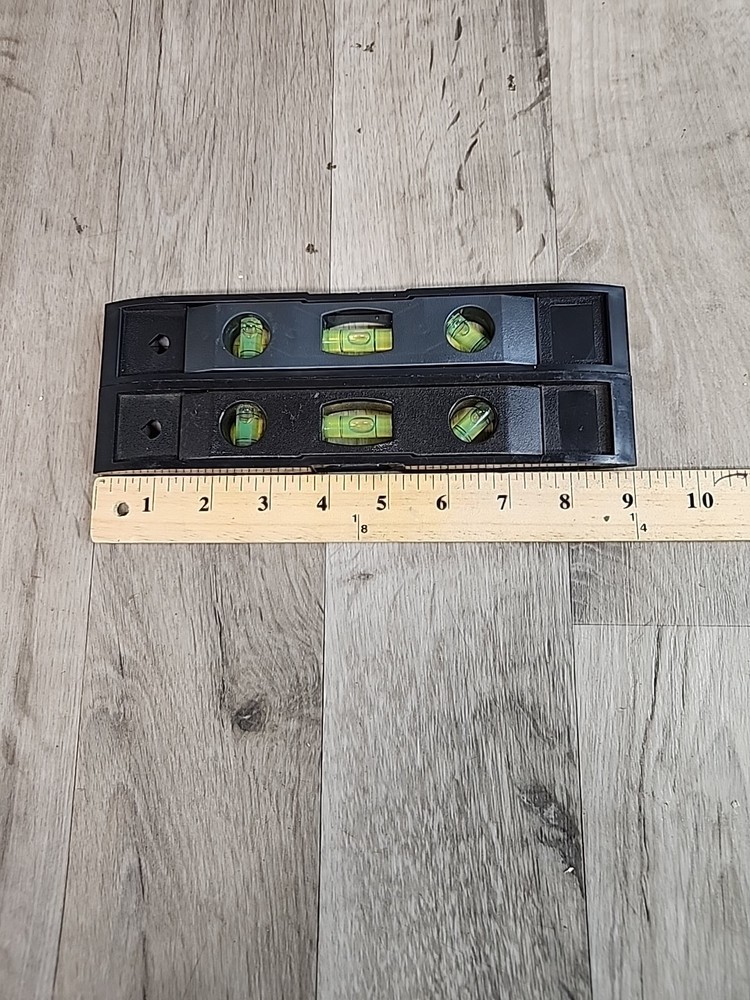 2 Pack Hyper Tough Basic Home Tools 9-inch Magnetic Torpedo Levels