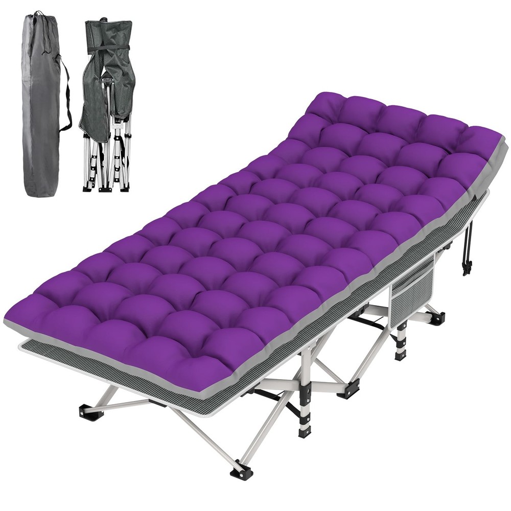 Camping Cot, Folding Camping Cot Bed for Adults Sleeping 1200D Double Layer O...