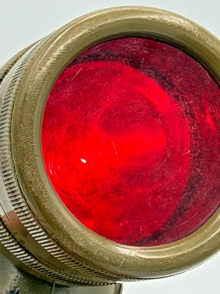 Vintage Military Angle Head Flashlight MX-99/U GI Army Flashlight Red Lens