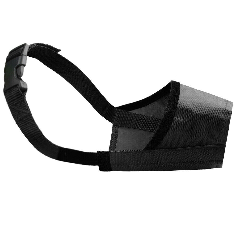 Dog Muzzle Soft Sided Adjustable Training No Bite Chew For Smaller Dogs S M L