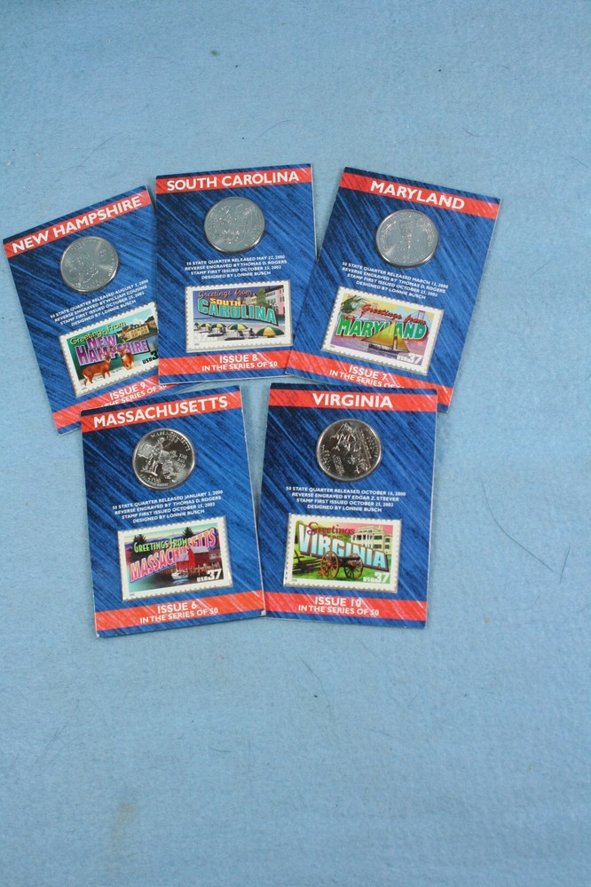 2000 STATE QUARTER and Stamp Set