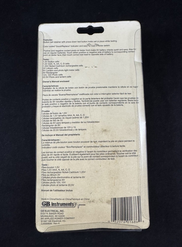 GB Instruments Battery Tester GBT-500A