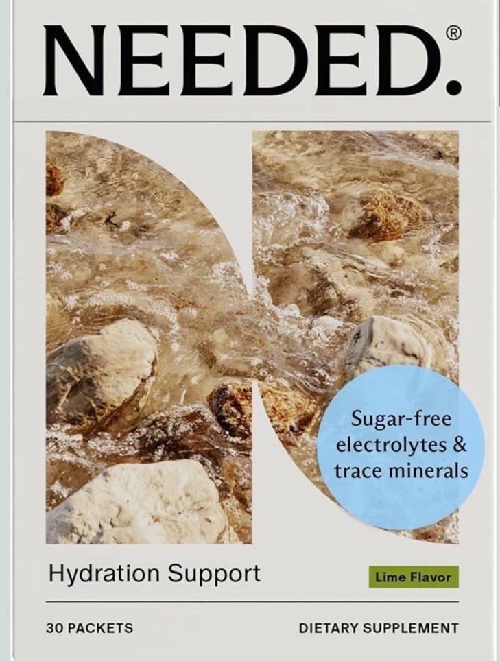 NEEDED. Hydration Support Lemon - 1 BOX 29 Packets Each Electrolyte Supplement