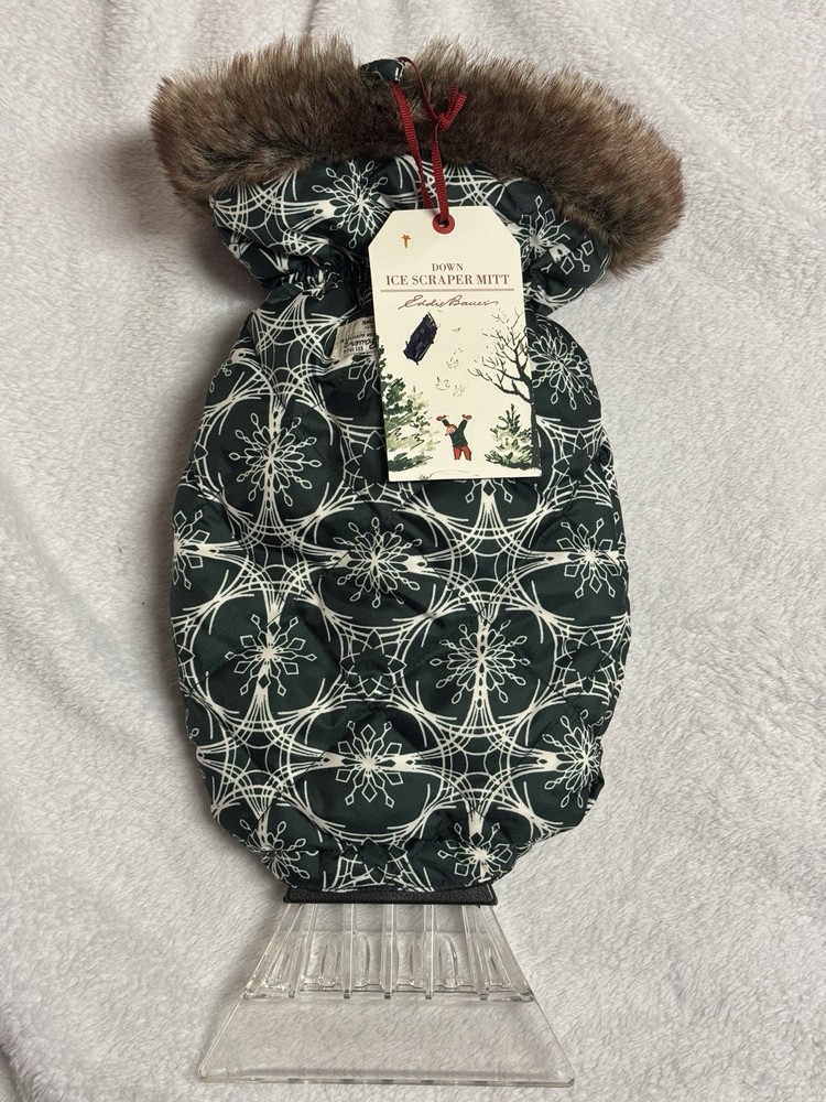 Eddie Bauer Down Ice Scraper Mitt With Scraper Insert