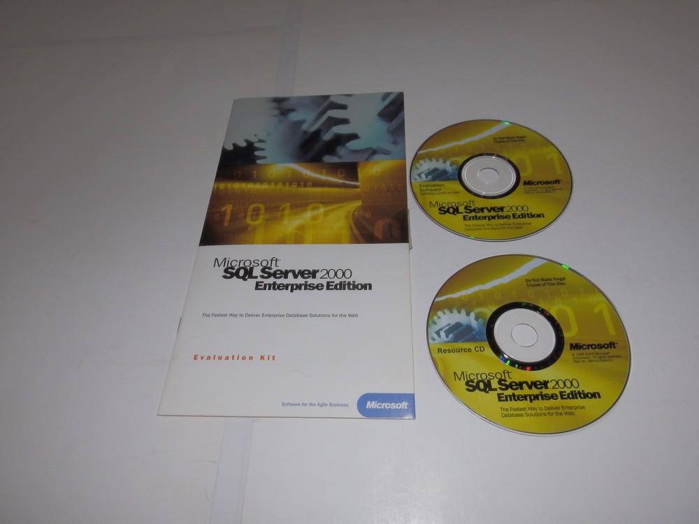 Vintage Software - Microsoft SQL Server v6.5 & v4.21 (full), v2000 EE (eval kit)