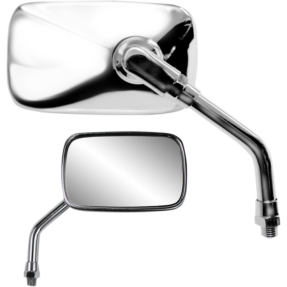 Parts Unlimited Mini Rectangular Mirror - Chrome | 17057