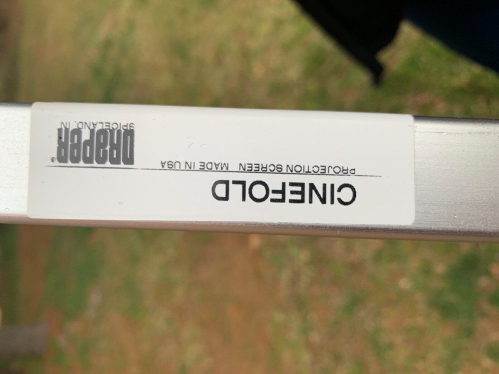 Draper Cinefold 74” x 44” Frame With Hardshell Case Excellent Condition