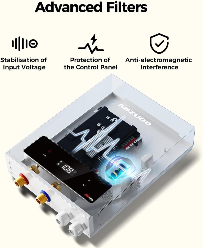27 kW 240V Electric Tankless Water Heater On demand Instant Hot Water 6.3 GPM