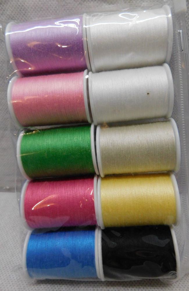 Spools All Purpose Thread Assorted Colors 10 Pack