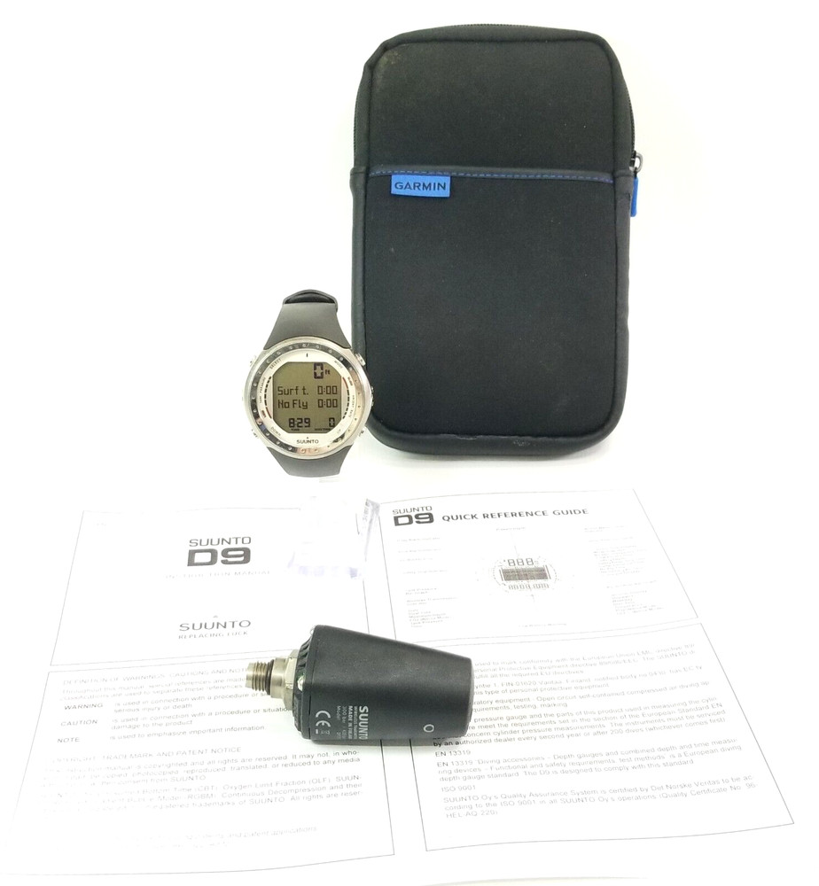 SUUNTO D9 Titanium SCUBA DIVE COMPUTER + Transmitter WRIST WATCH Wireless Nitrox