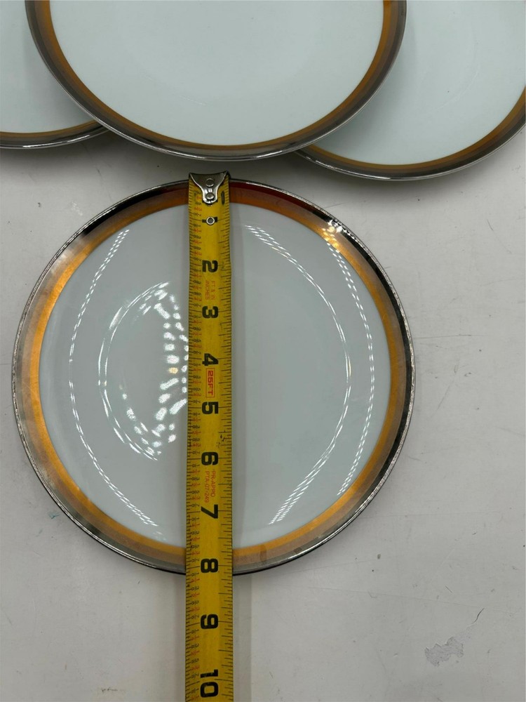 7 PCS--NORITAKE---COMPTON---3) DINNER AND 4) SALAD PLATES