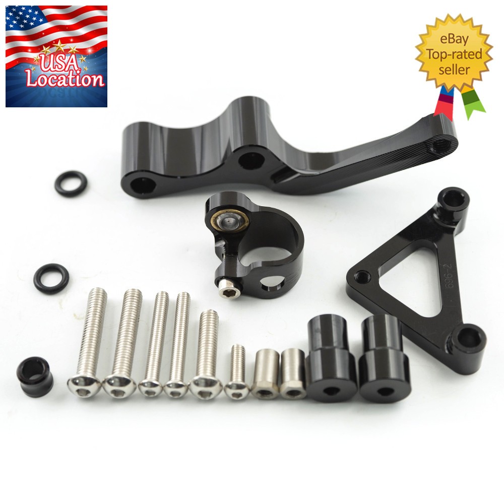 For Ducati Monster 696 Steering Damper Stabilizer with Bracket Mount Kit Holder