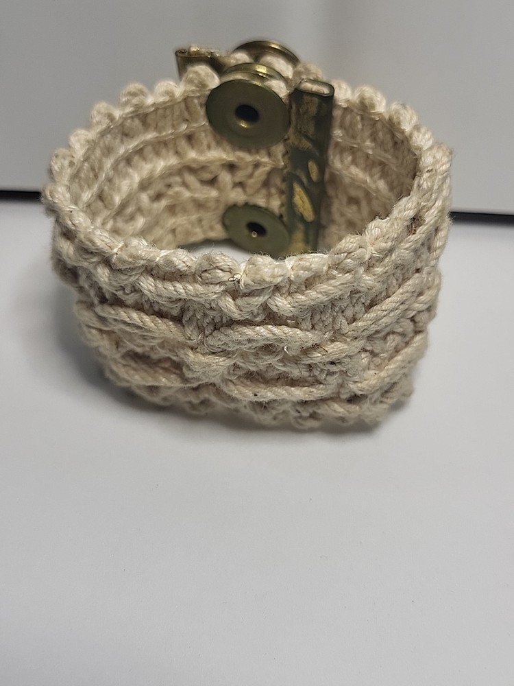 Crochet Double Snap Bracelet 1960's