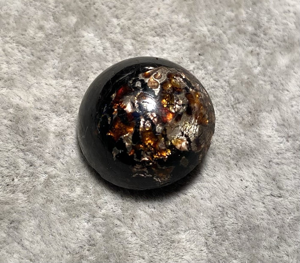 Antique Button Domed Leo Popper Glass 7/8”