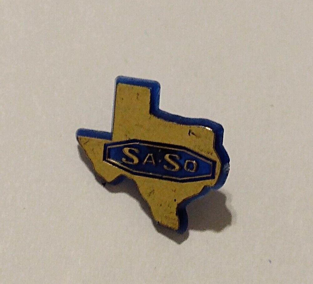 SA-SO Texas State Small Plastic Lapel Pin