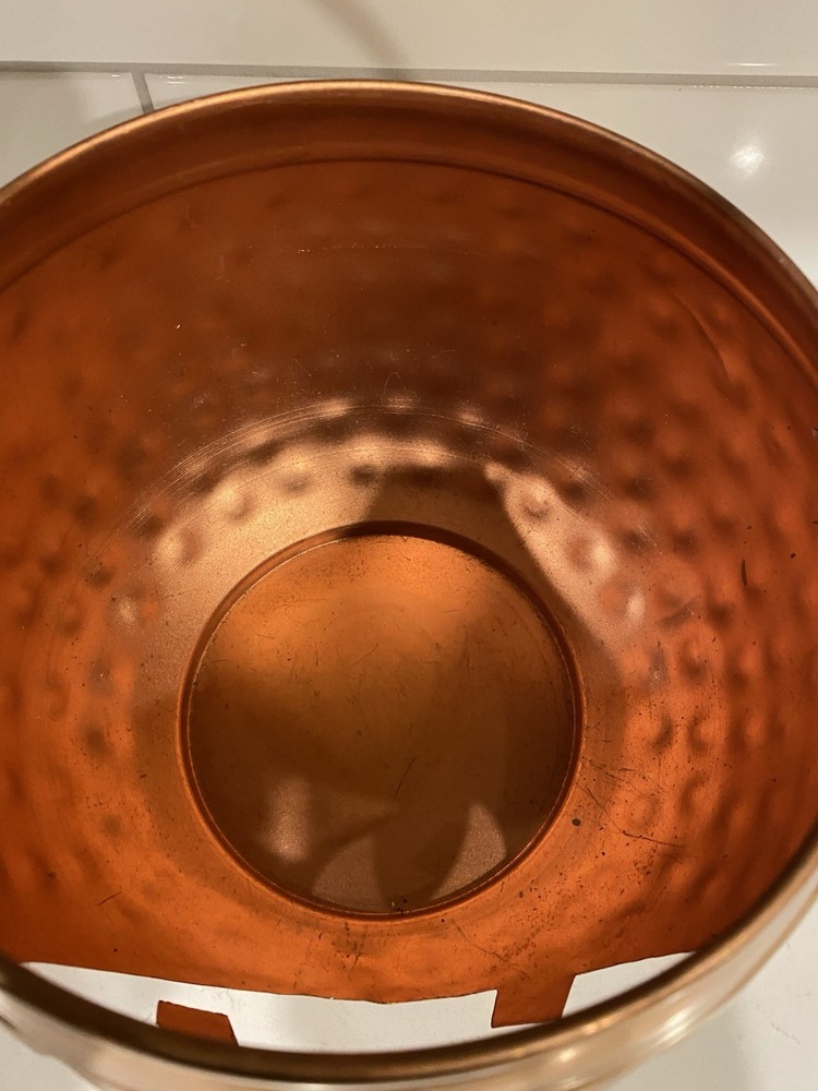 Hammered Copper Pumpkin Basket￼