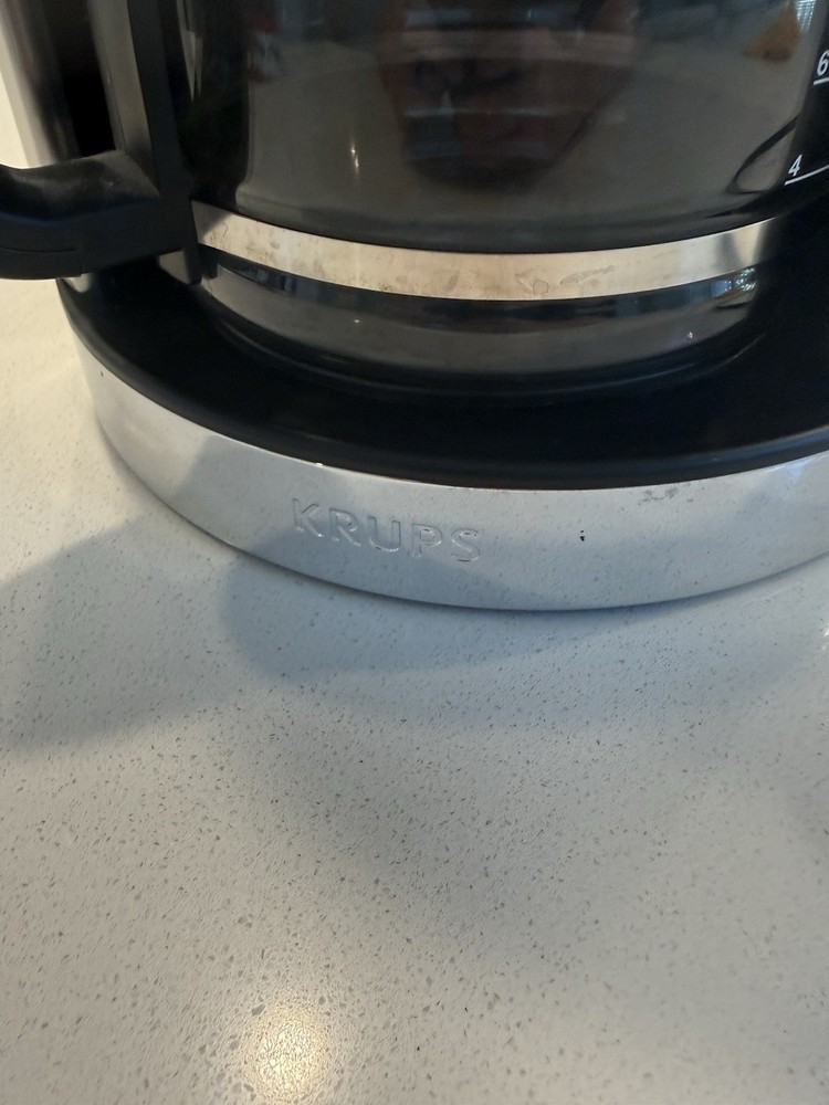 Krups EC314 ThermoBrew Technology 12 Cup Glass Carafe Programmable Coffee Maker