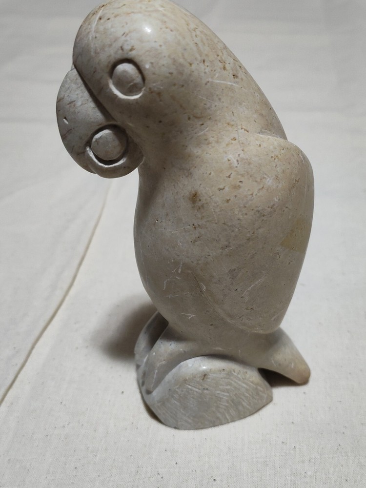 Carved Limestone Parrot Figure B19