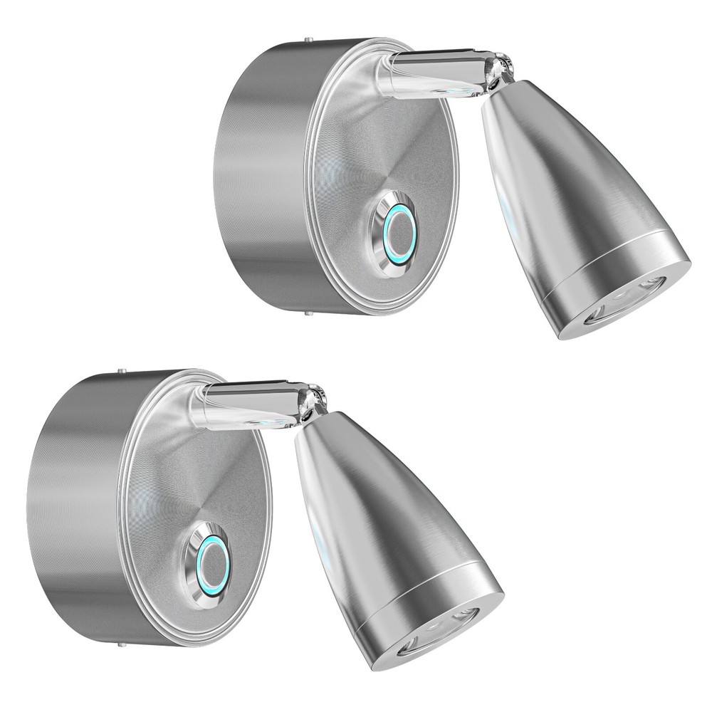 2 PK 4" RV Reading LED Lamp 12V LED Lights Interior Rotatable Wall Reading Light