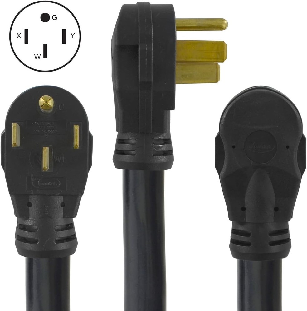 Conntek 30ft RV 50A Power Supply Replacement Cord and 6inch Bare Wire