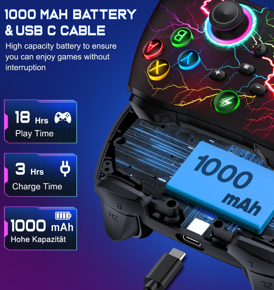 Wireless Switch 2 Pro Controller for Nintendo Switch /Switch 2/Lite/OLED Gamepad