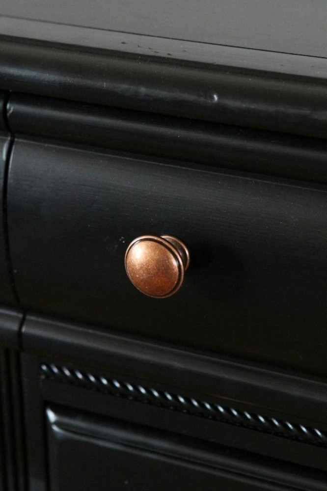 2-1/2" or 3" Dual Mount Cup Pull Antique Copper