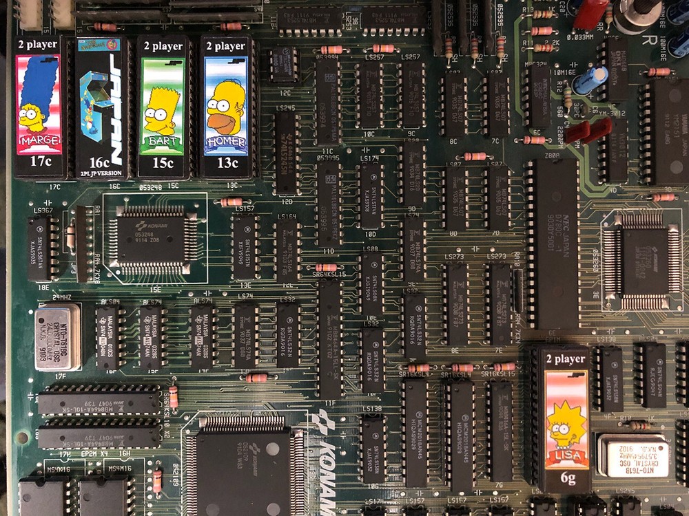 The Simpsons Arcade JAPAN version PCB upgrade