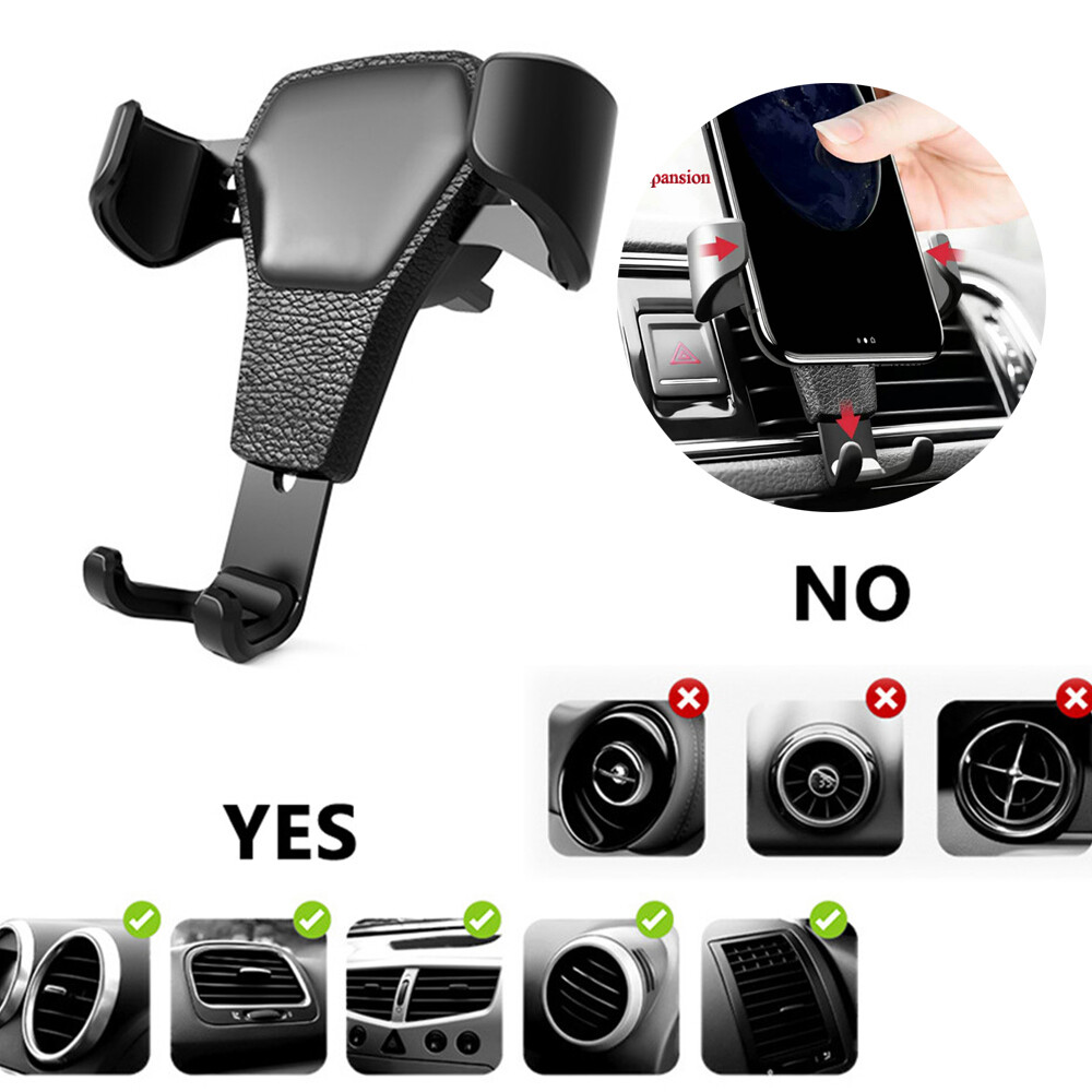 For Mobile Cell Phone Universal Gravity Car Holder Mount Air Vent Stand Cradle