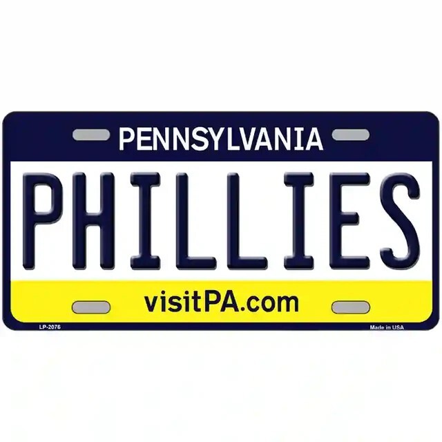 Phillies License Plate