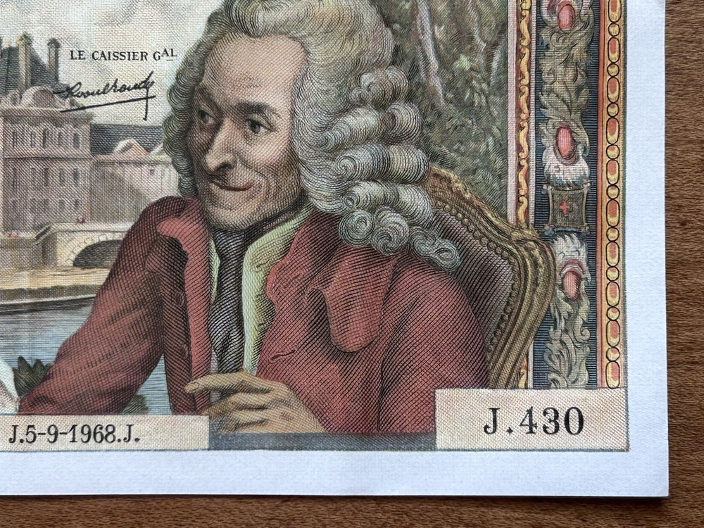 1968 Banque De Francs Dix Francs. Original. Circulated