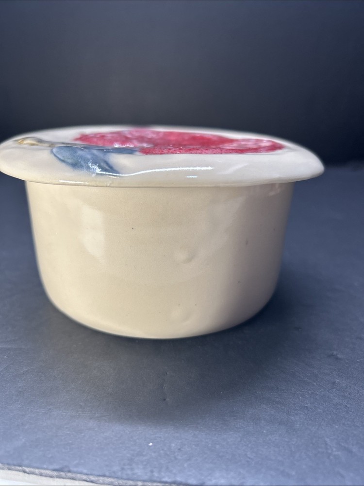 Studio Art Pottery Butter Bell Apple Signed