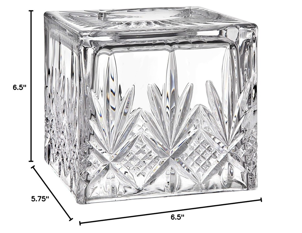 Godinger Dublin Crystal Tissue Box