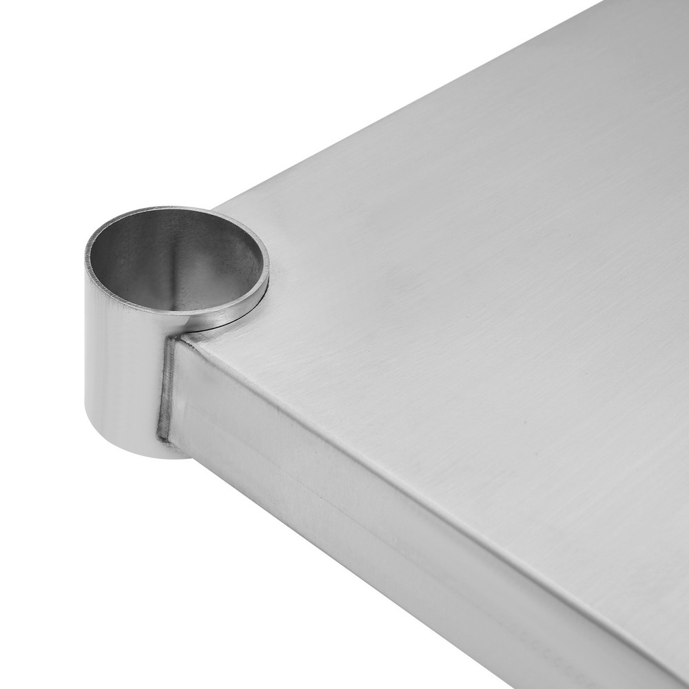 Under Shelf for Work Tables Stainless Steel Adjustable Lower Stand Multiuse Rack